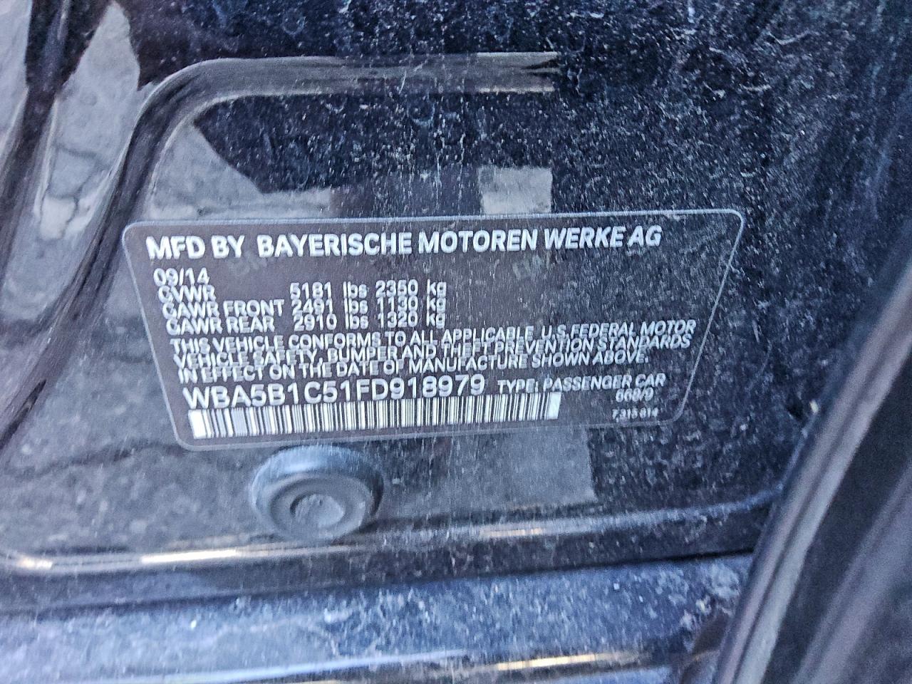 2015 BMW 535 I photo 12
