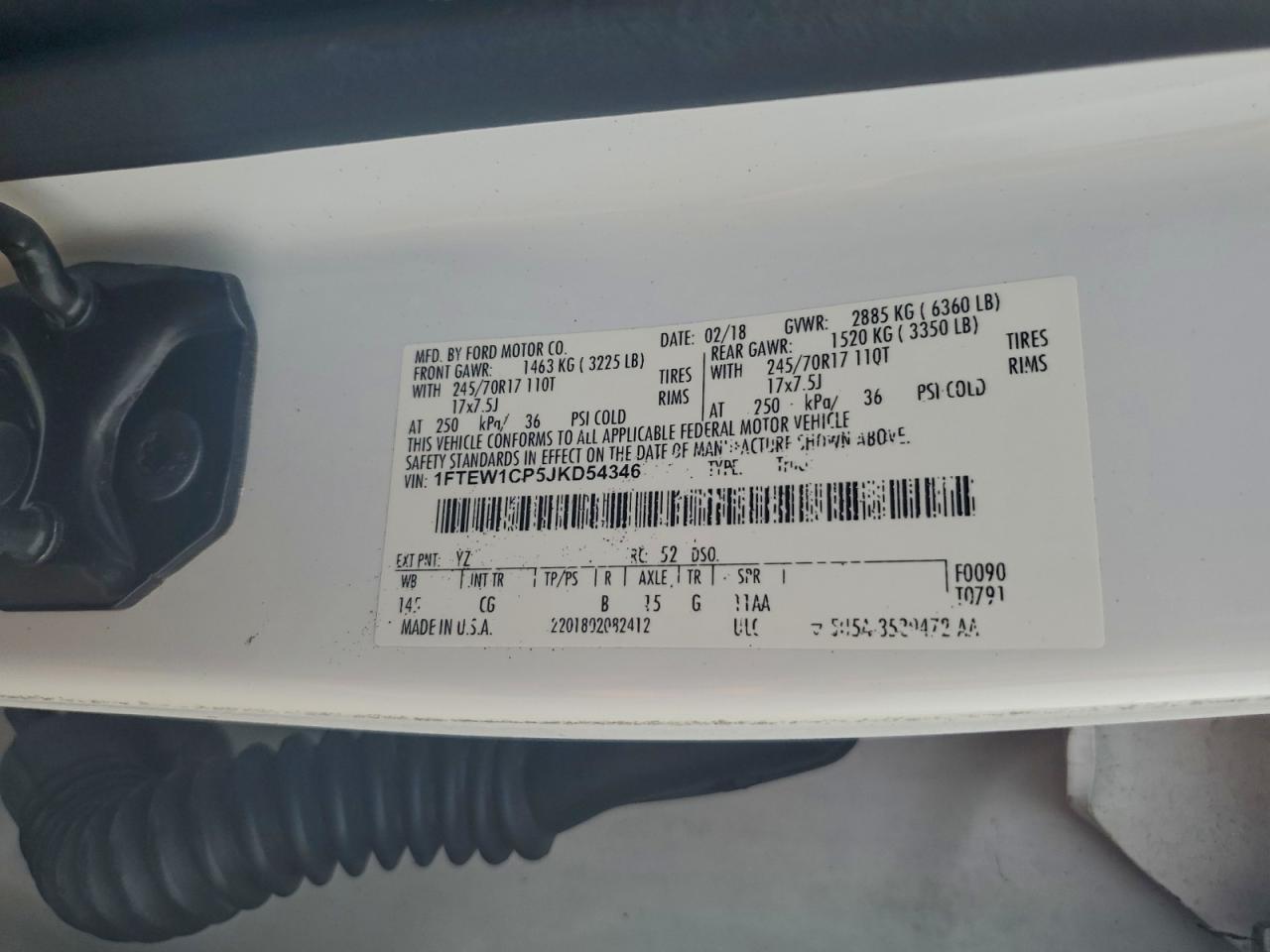 2018 FORD F150 SUPERCREW photo 12