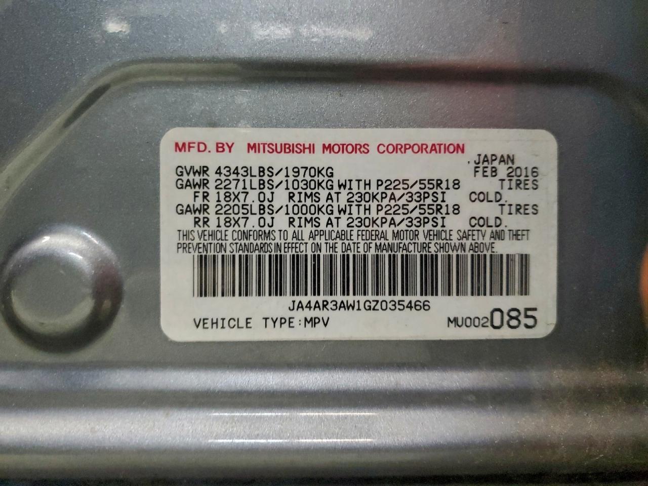 2016 MITSUBISHI OUTLANDER SPORT ES photo 13