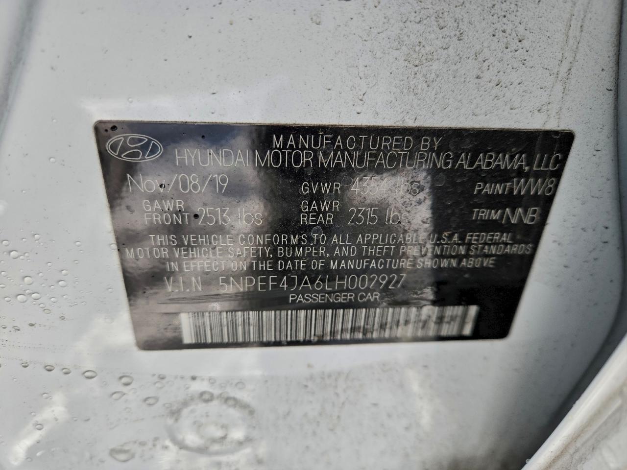 2020 HYUNDAI SONATA SEL photo 12