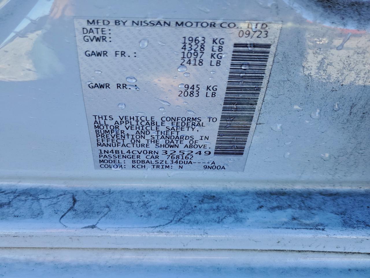 2024 NISSAN ALTIMA SR photo 25