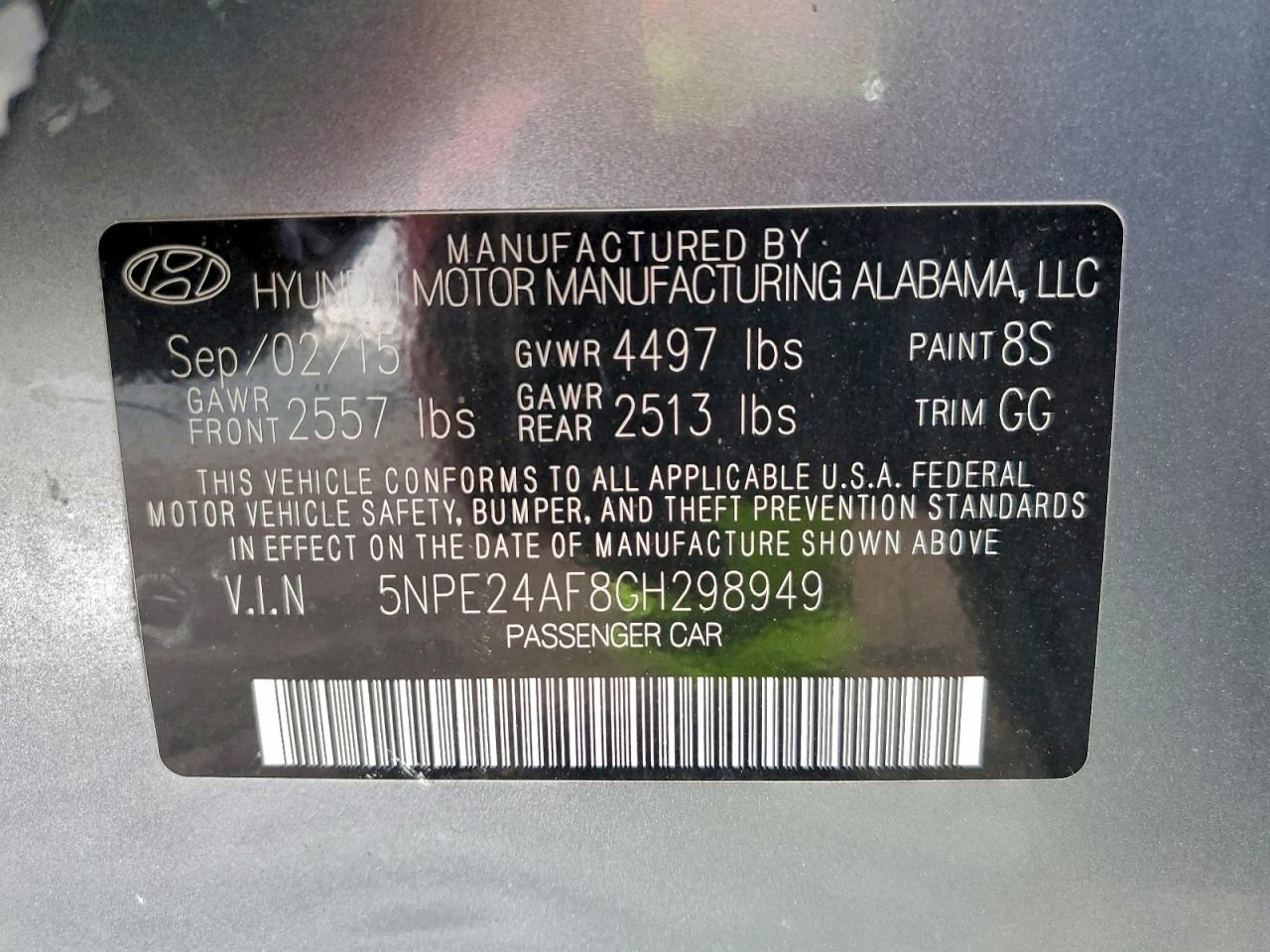 2016 HYUNDAI SONATA SE photo 12