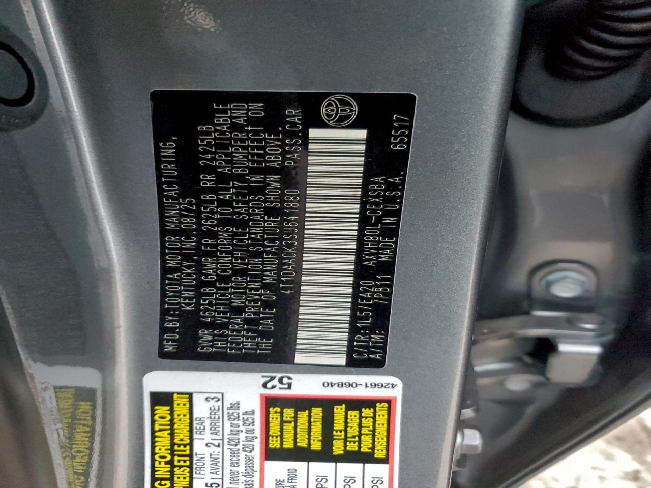 2025 TOYOTA CAMRY XSE photo 12