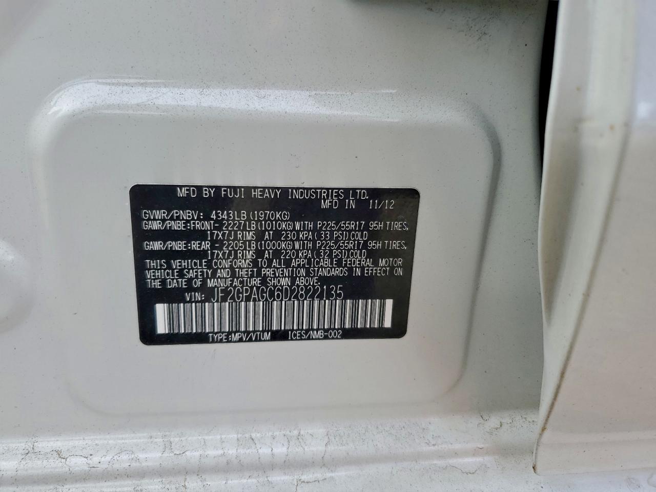 2013 SUBARU XV CROSSTREK 2.0 LIMITED photo 13