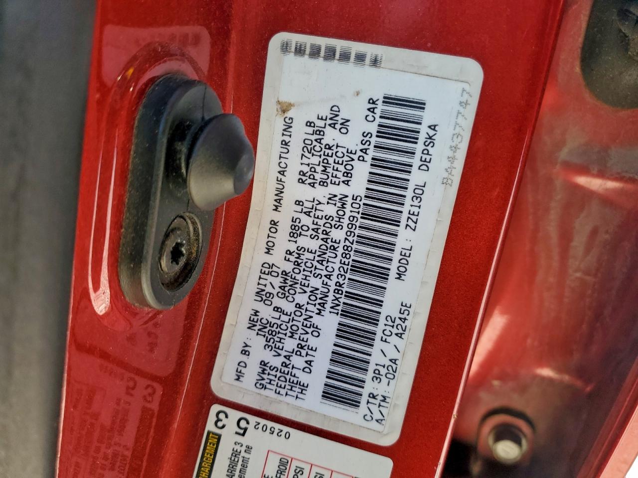 2008 TOYOTA COROLLA CE photo 13