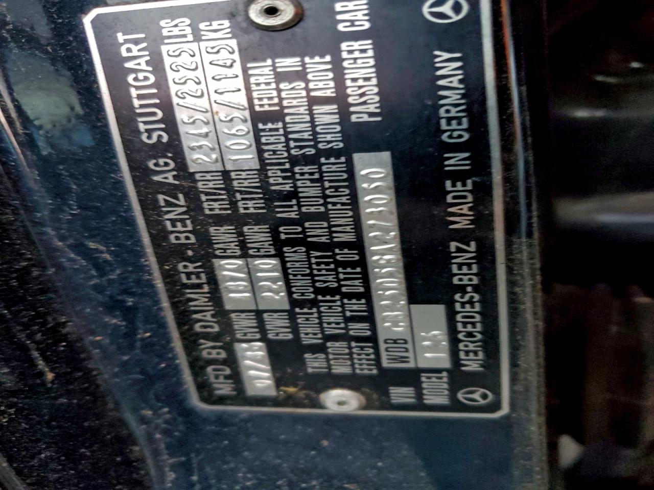 1986 MERCEDES-BENZ 300 SDL photo 12