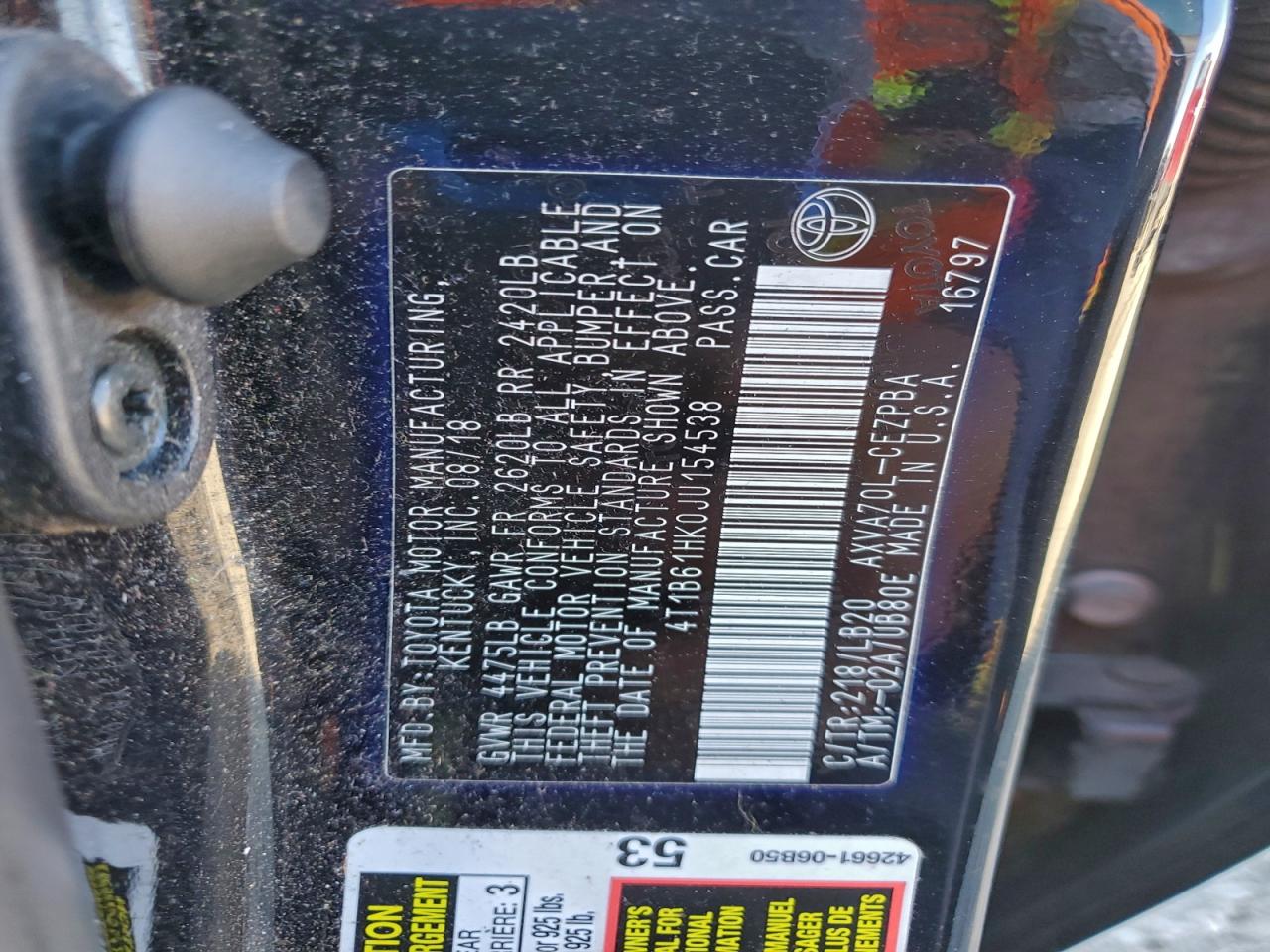 2018 TOYOTA CAMRY XSE photo 25
