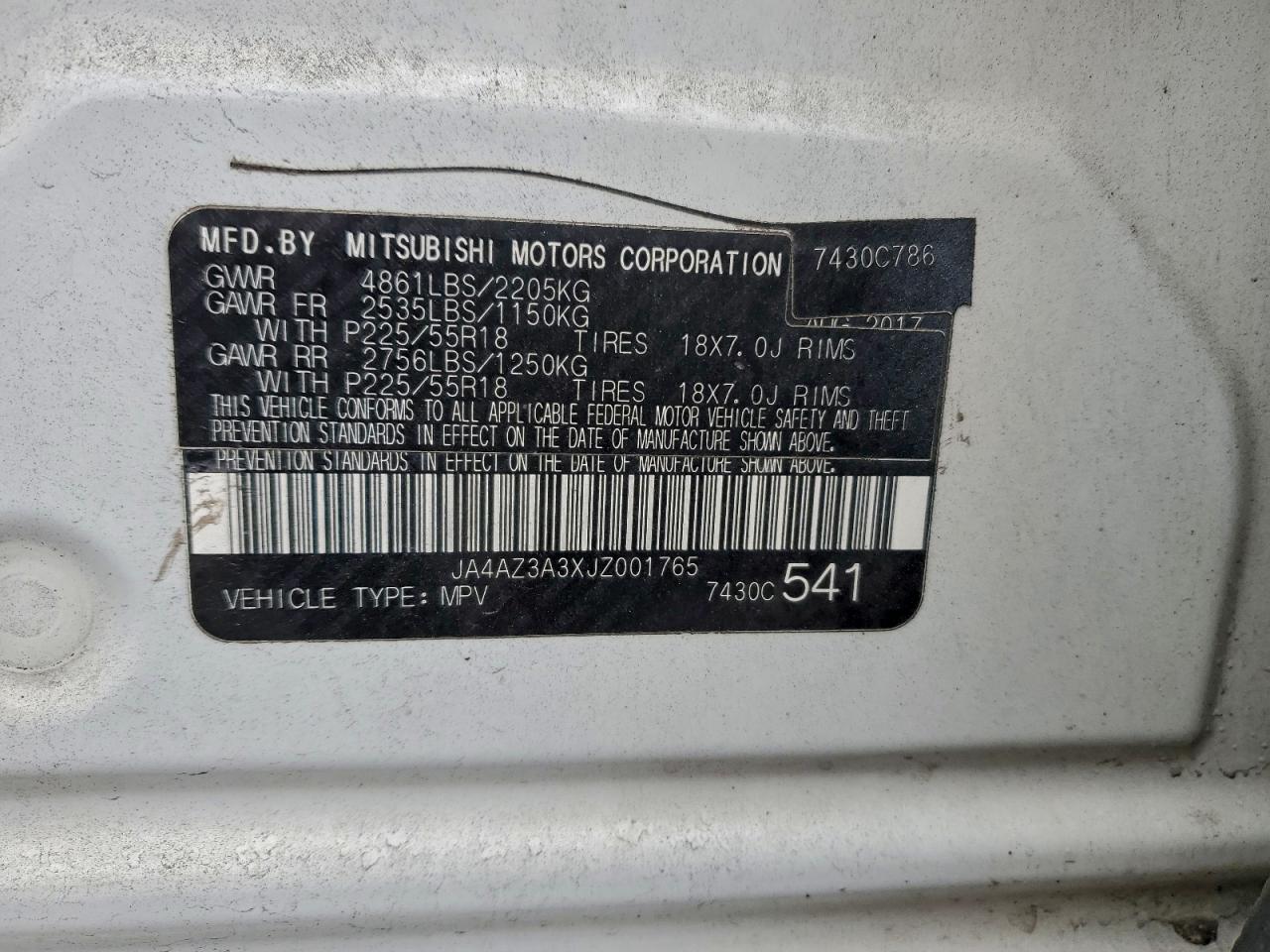 2018 MITSUBISHI OUTLANDER SE photo 13