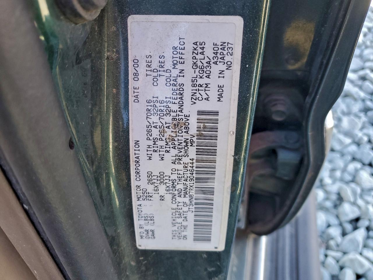 2001 TOYOTA 4RUNNER LIMITED photo 13