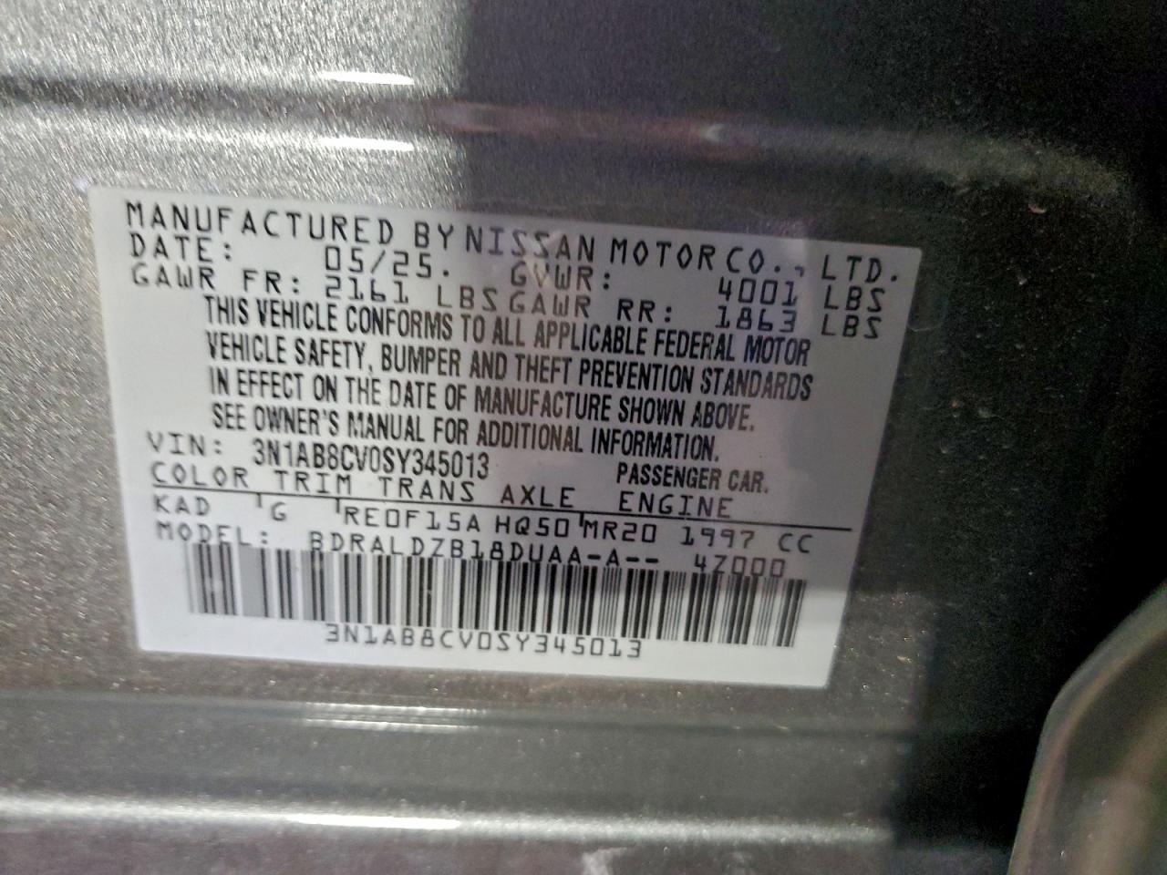2025 NISSAN SENTRA SV photo 23