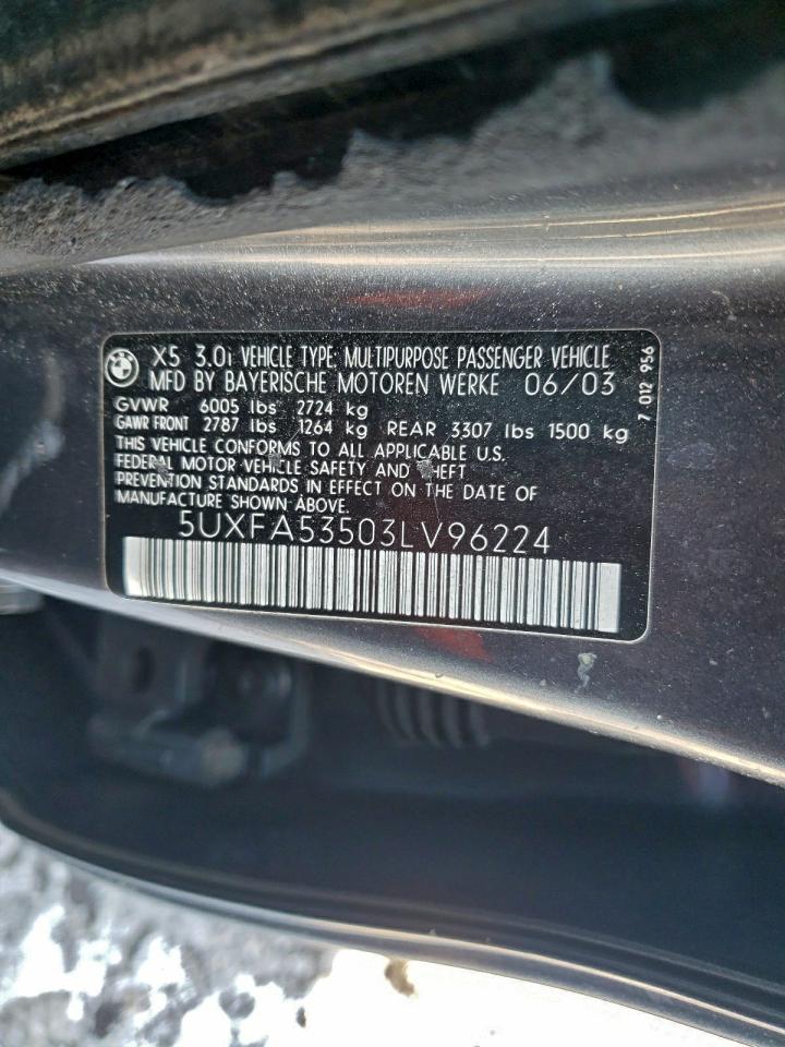 2003 BMW X5 3.0I photo 12