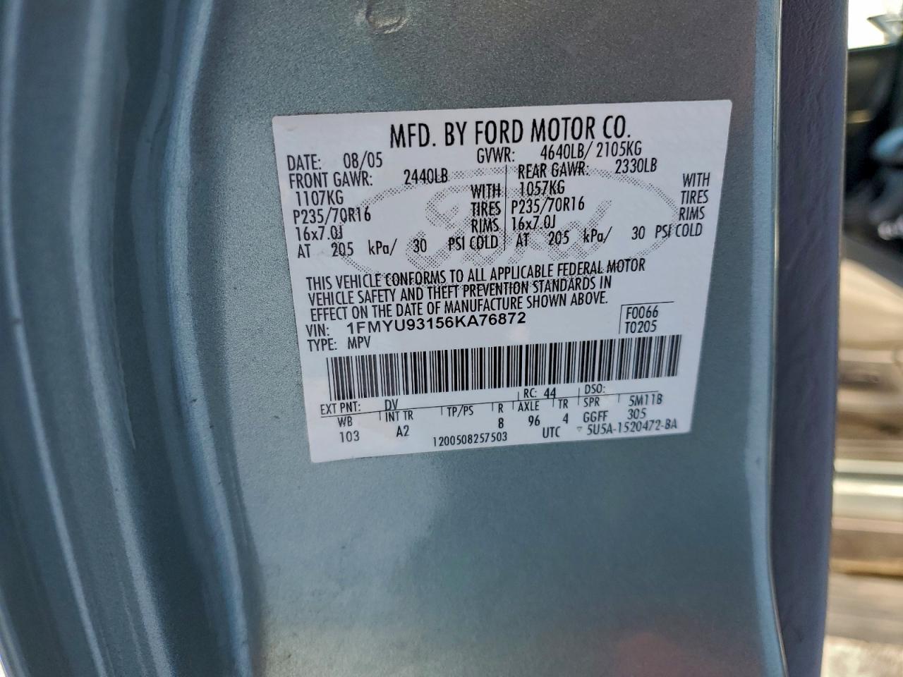 2006 FORD ESCAPE XLT photo 13