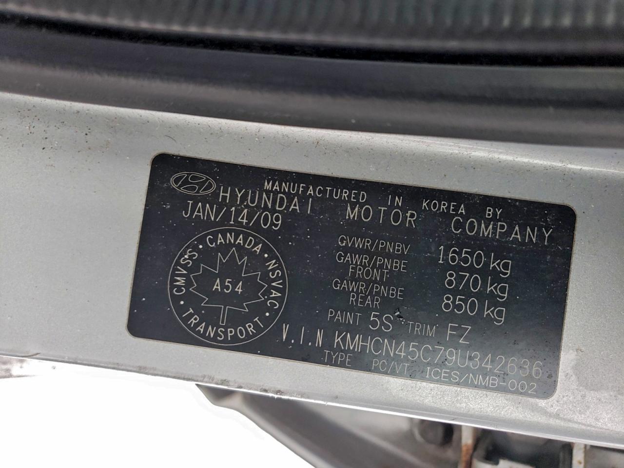2009 HYUNDAI ACCENT GLS photo 12