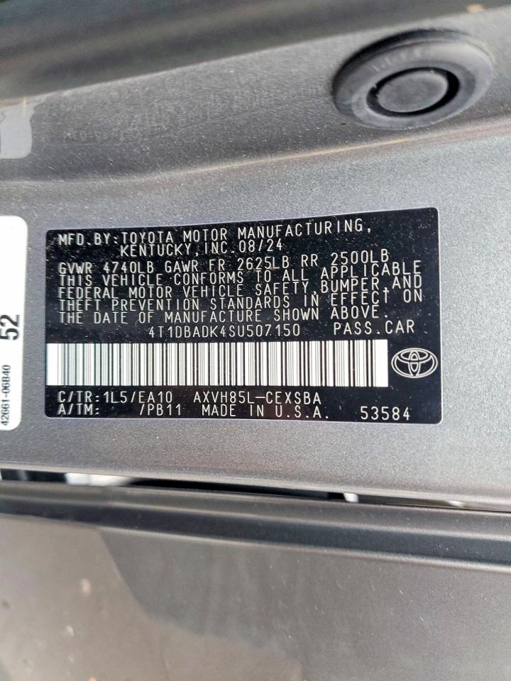 2025 TOYOTA CAMRY XSE photo 12