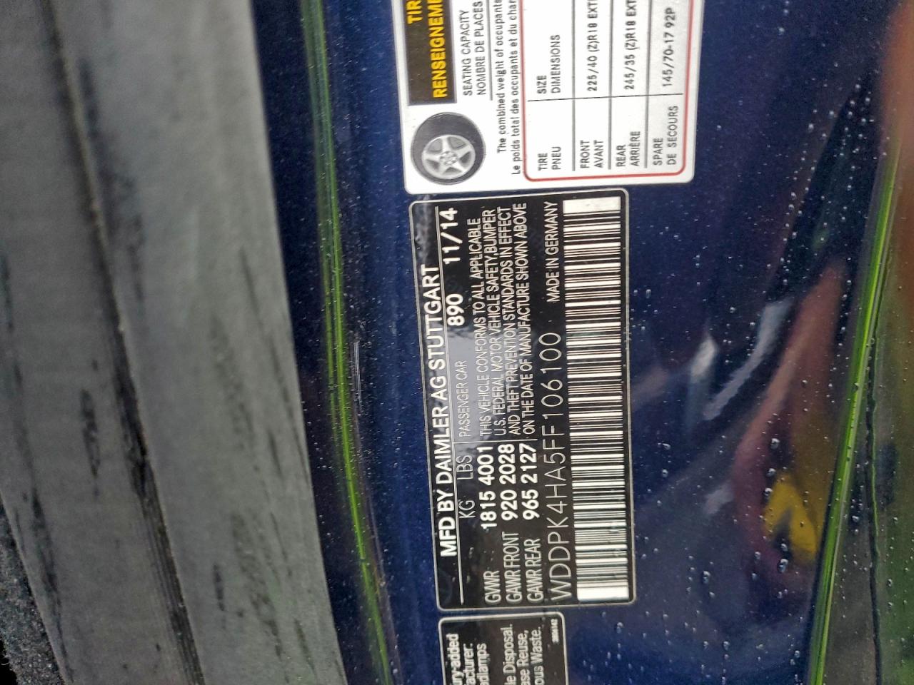 2015 MERCEDES-BENZ SLK 250 photo 12