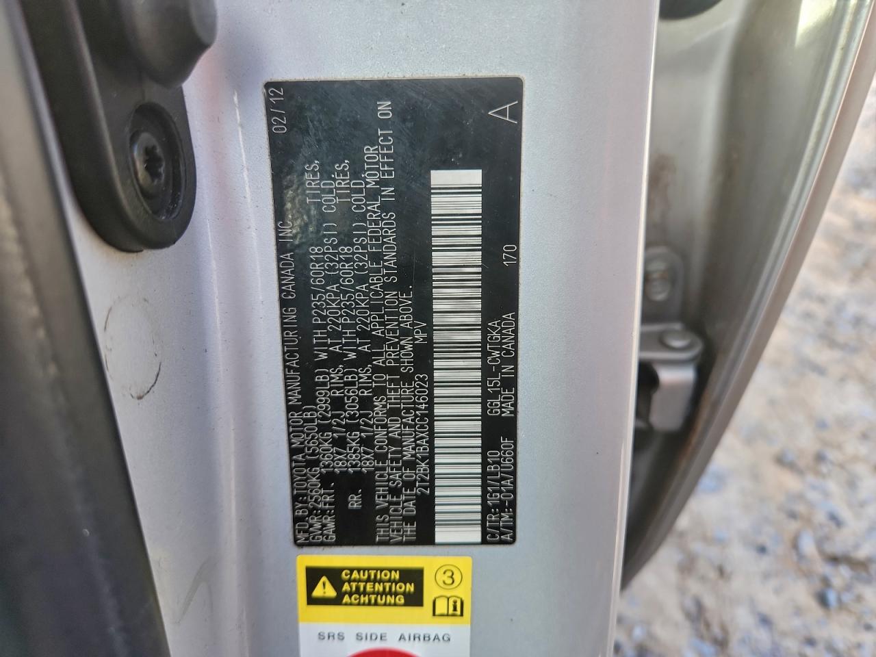 2012 LEXUS RX 350 photo 14