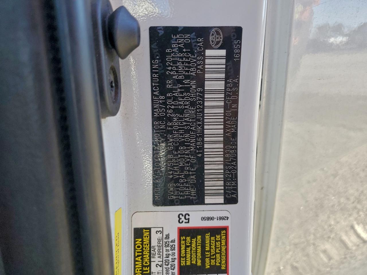2018 TOYOTA CAMRY XSE photo 12