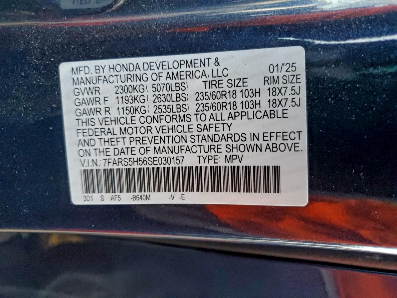 2025 HONDA CR-V SPORT photo 13