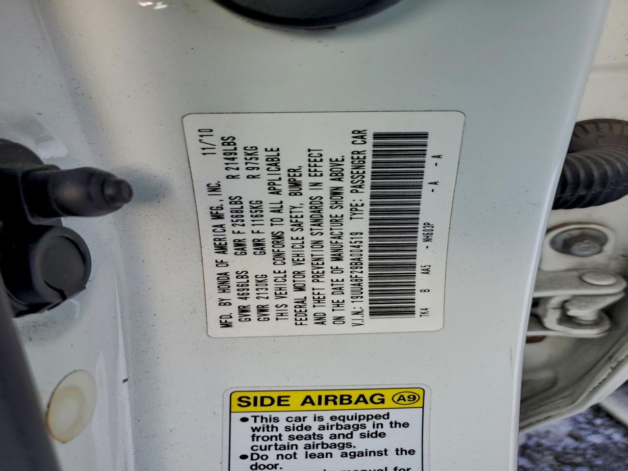 2011 ACURA TL photo 12