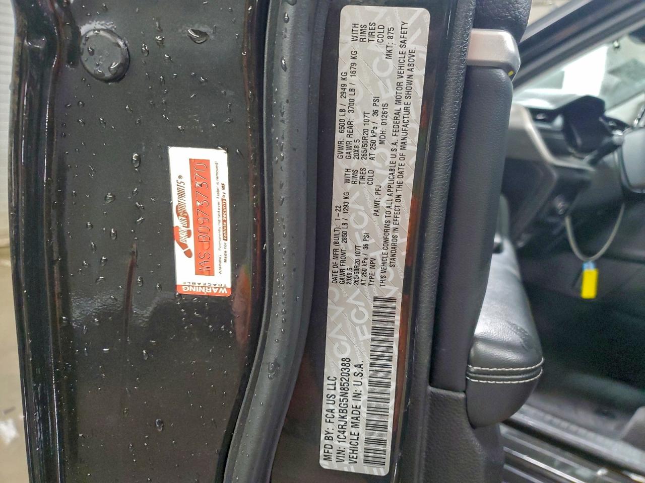 2022 JEEP GRAND CHEROKEE L LIMITED photo 13