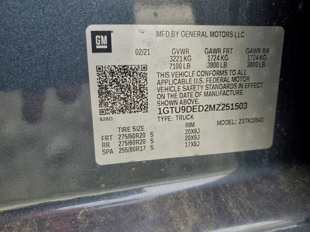 2021 GMC SIERRA K1500 SLT photo 12
