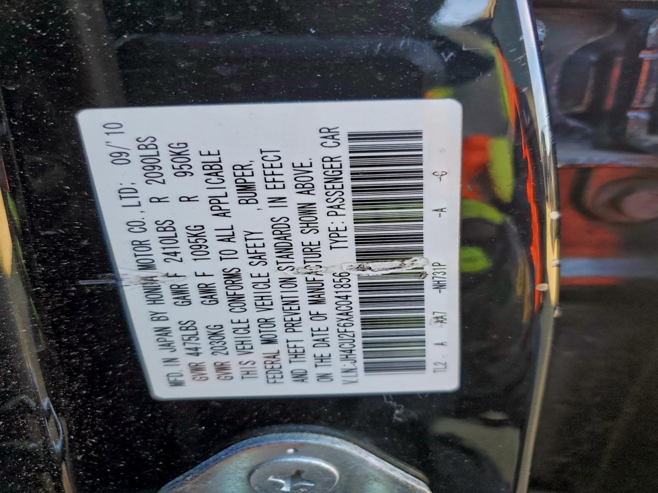 2010 ACURA TSX photo 12