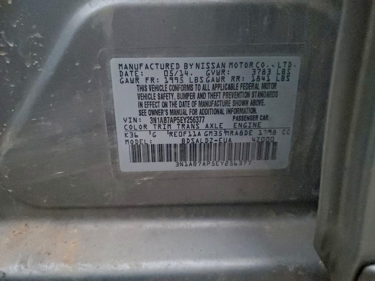 2014 NISSAN SENTRA S photo 12