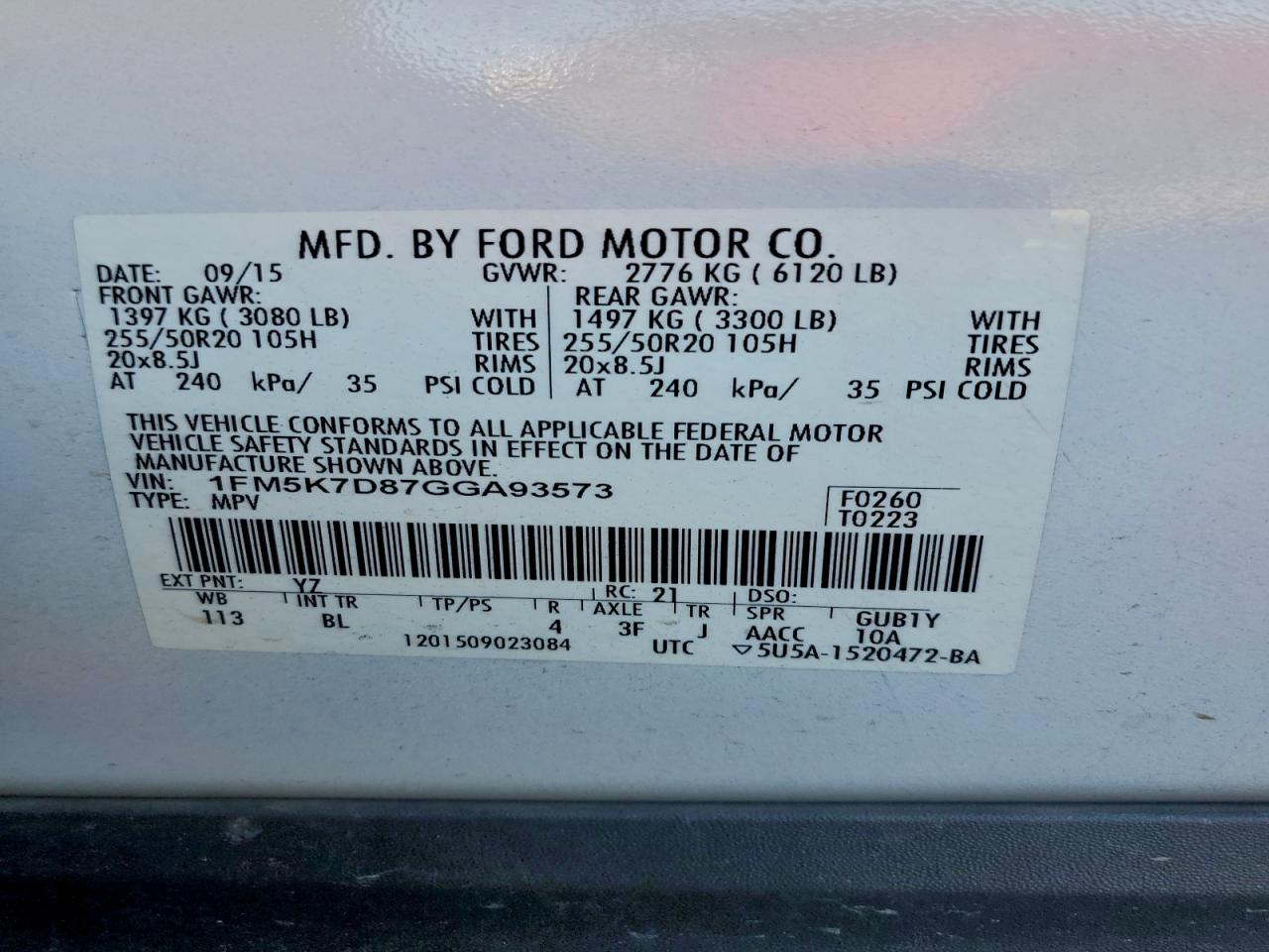 2016 FORD EXPLORER XLT photo 13