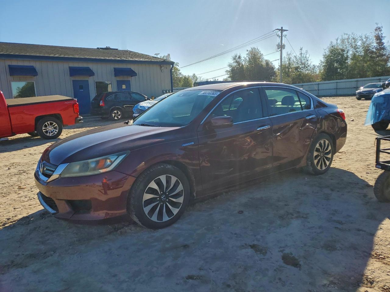 2014 HONDA ACCORD HYBRID EXL — SIDE damage — photo 1