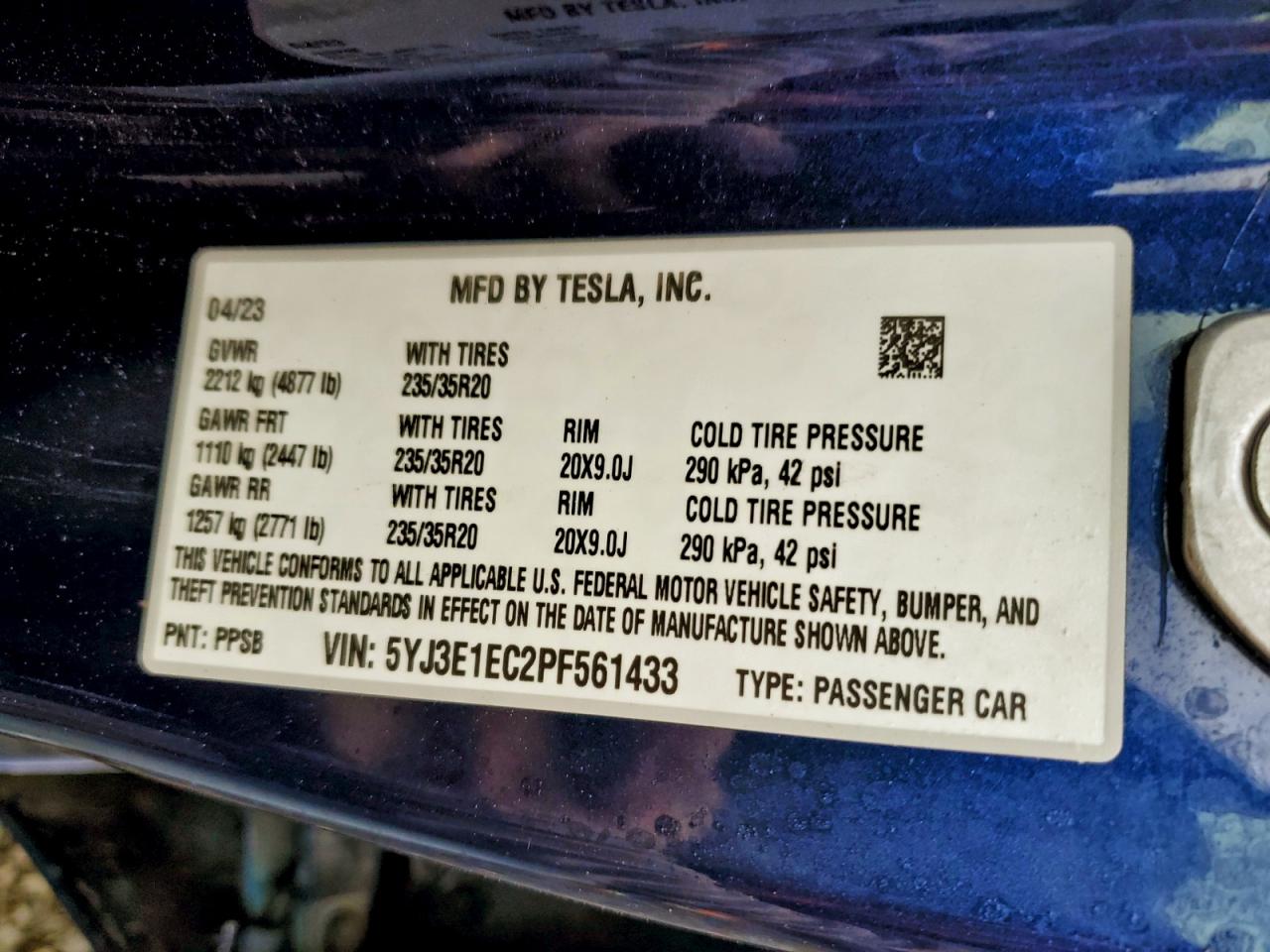 2023 TESLA MODEL 3 photo 12