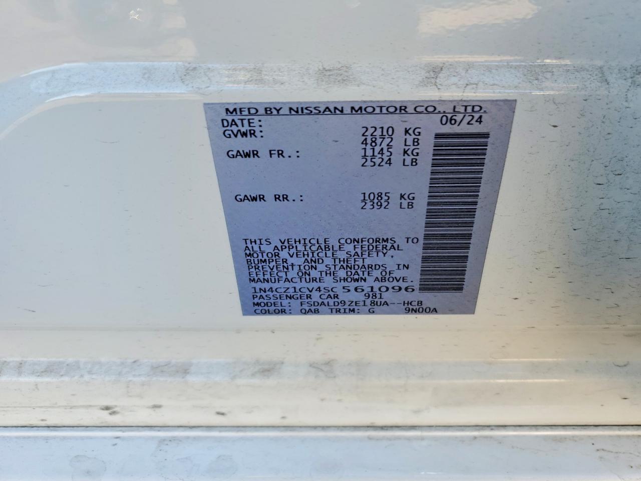 2025 NISSAN LEAF SV PLUS photo 12