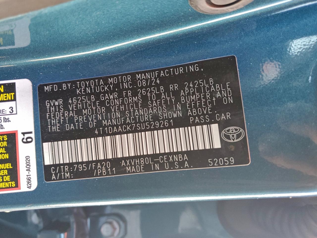 2025 TOYOTA CAMRY XSE photo 25
