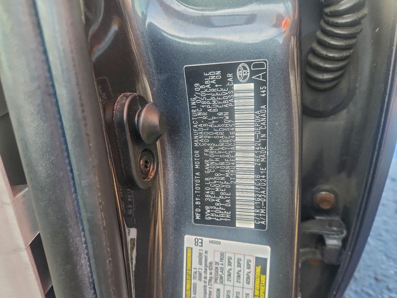 2010 TOYOTA COROLLA BASE photo 12