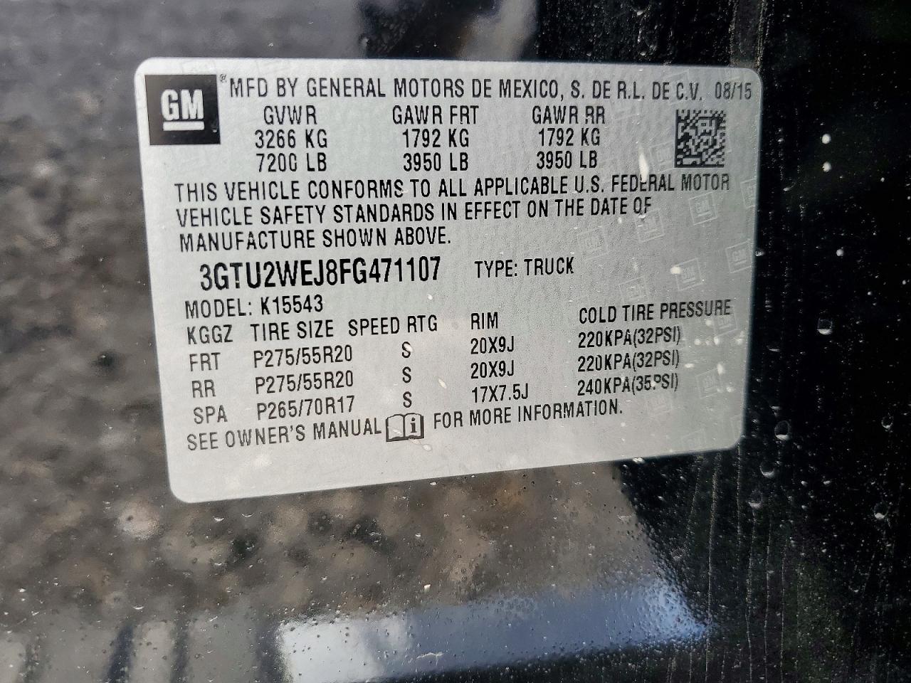 2015 GMC SIERRA K1500 DENALI photo 12
