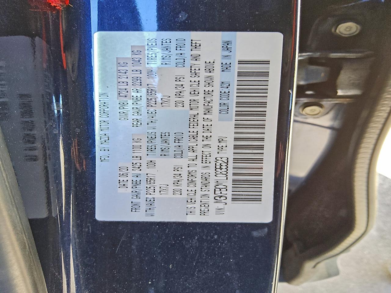 2020 MAZDA CX-5 TOURING photo 13