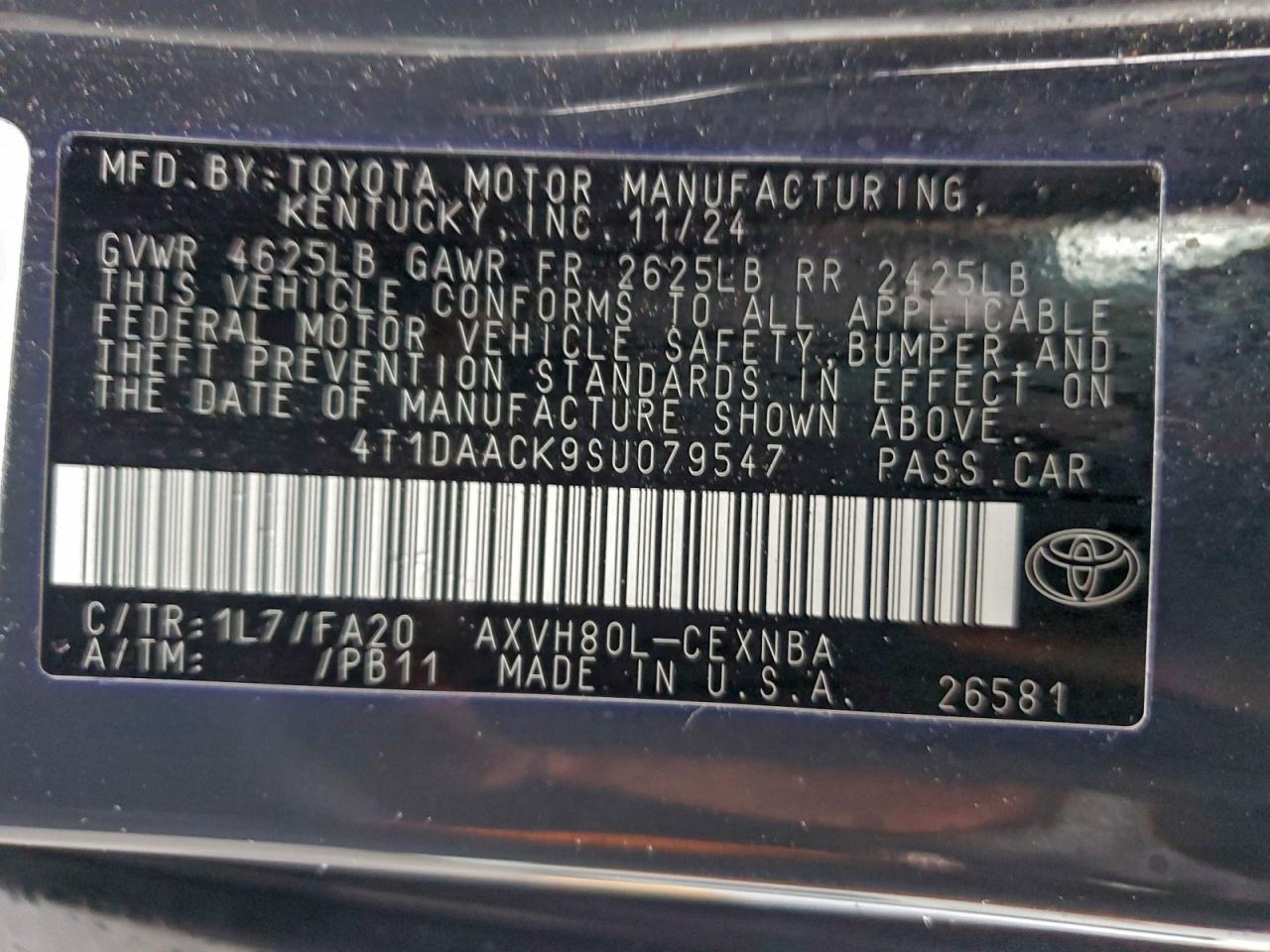 2025 TOYOTA CAMRY XSE photo 13