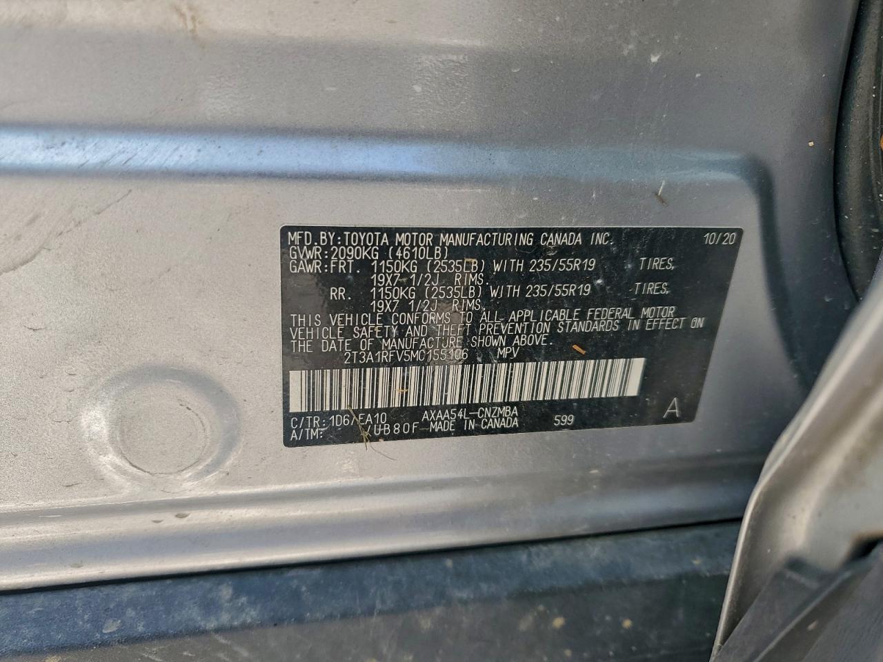 2021 TOYOTA RAV4 XLE PREMIUM photo 13