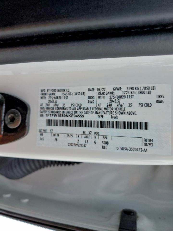 2022 FORD F150 SUPERCREW photo 12