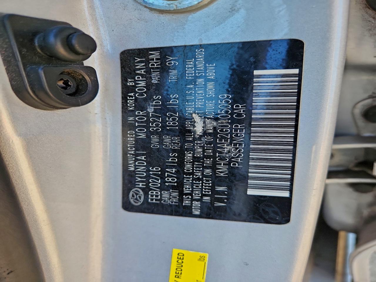 2016 HYUNDAI ACCENT SE photo 13