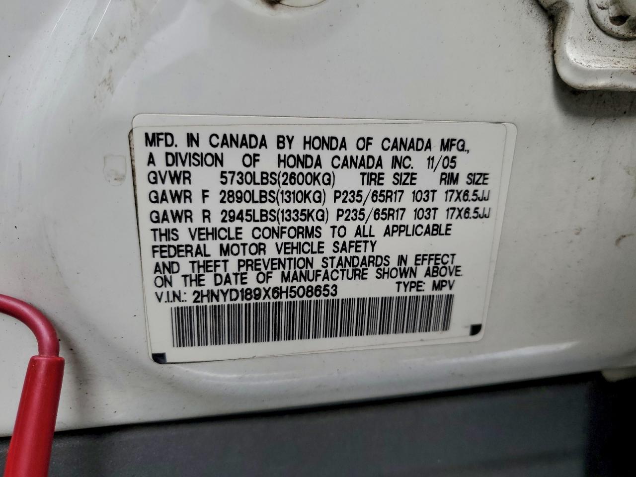 2006 ACURA MDX TOURING photo 13