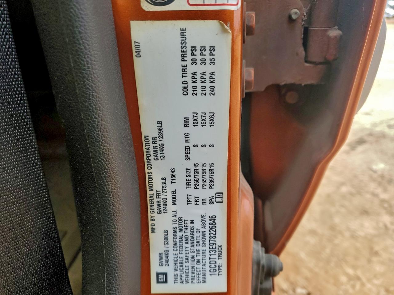 2007 CHEVROLET COLORADO photo 12