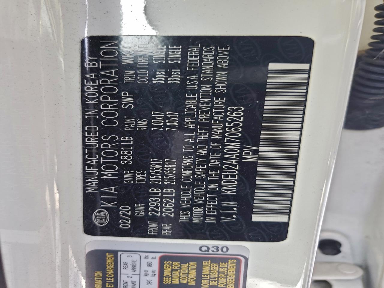 2021 KIA SELTOS S photo 12