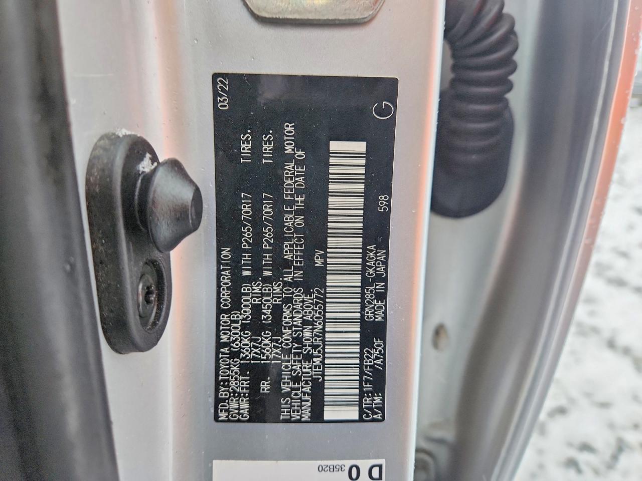 2022 TOYOTA 4RUNNER SR5/SR5 PREMIUM photo 13