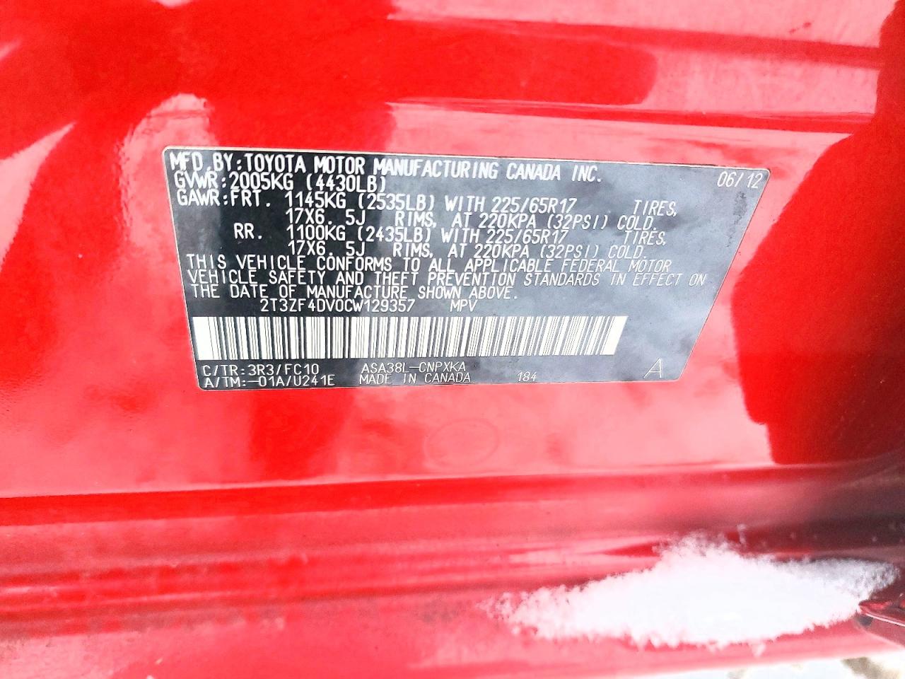 2012 TOYOTA RAV4 photo 13