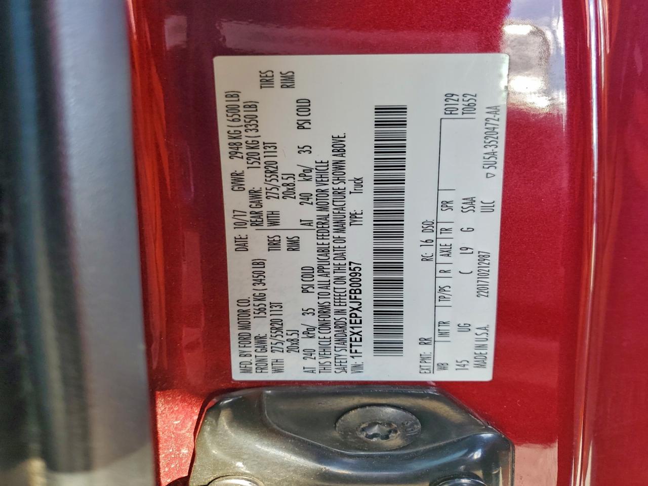 2018 FORD F150 SUPER CAB photo 12