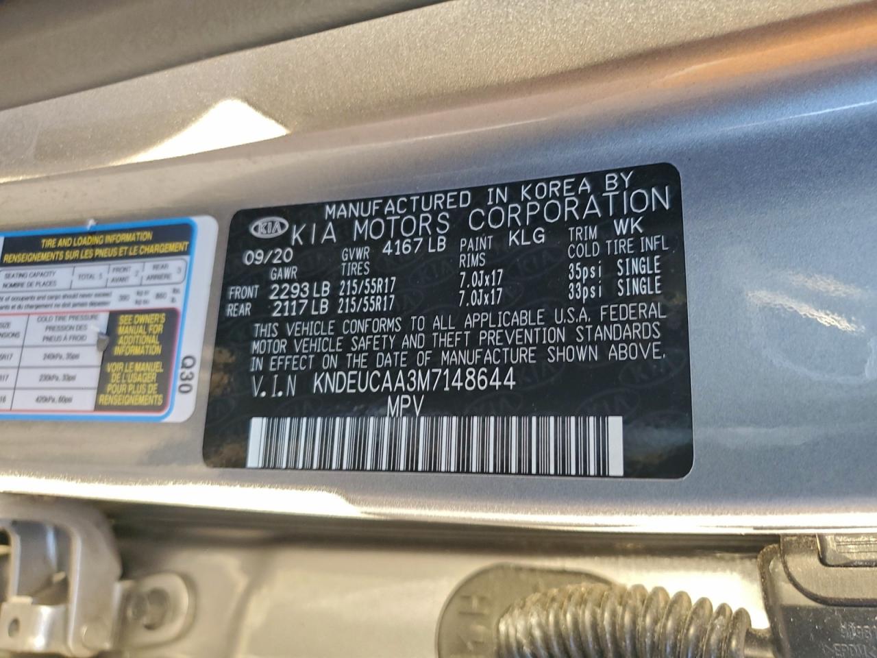 2021 KIA SELTOS S photo 12