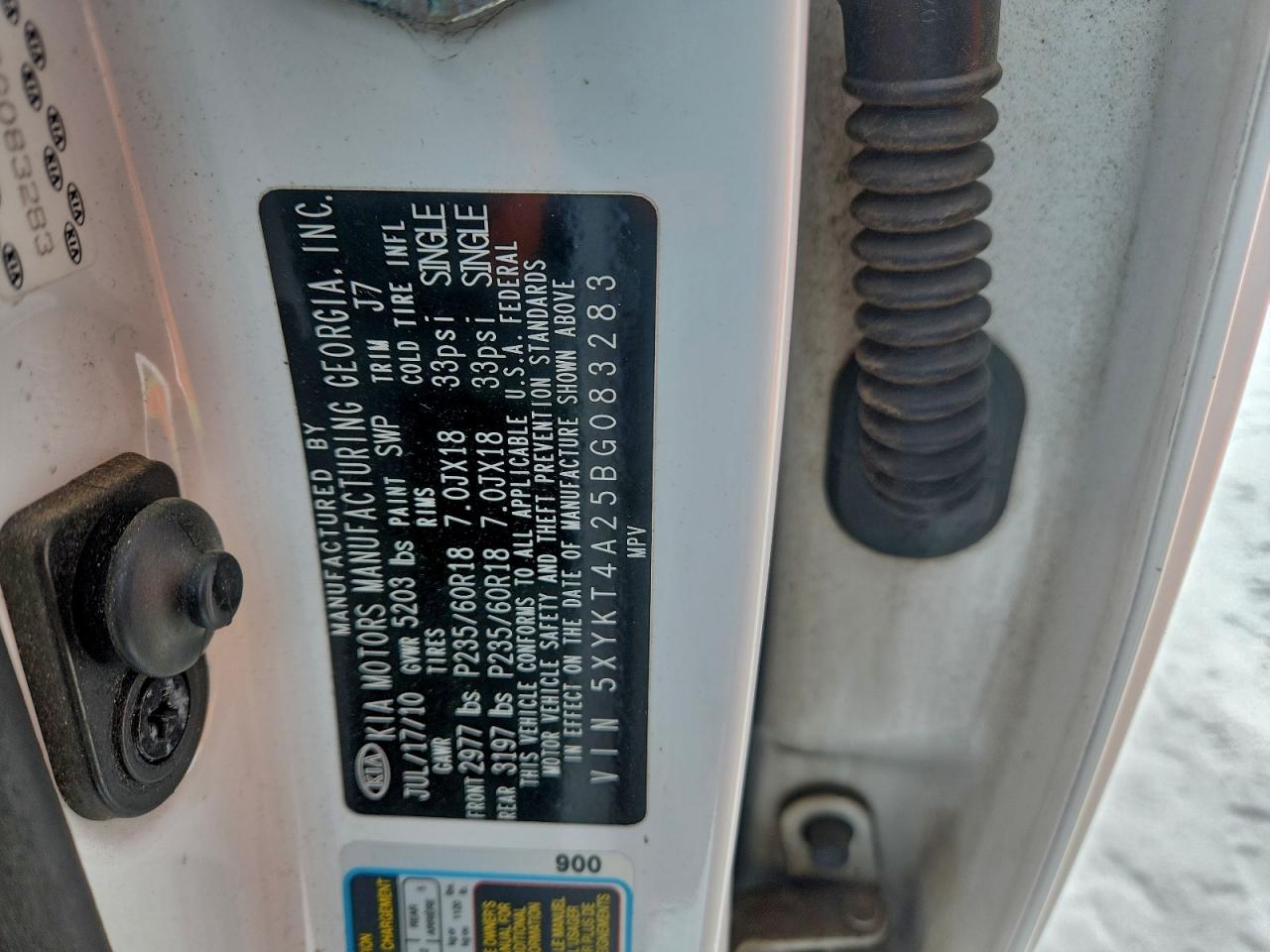 2011 KIA SORENTO BASE photo 13