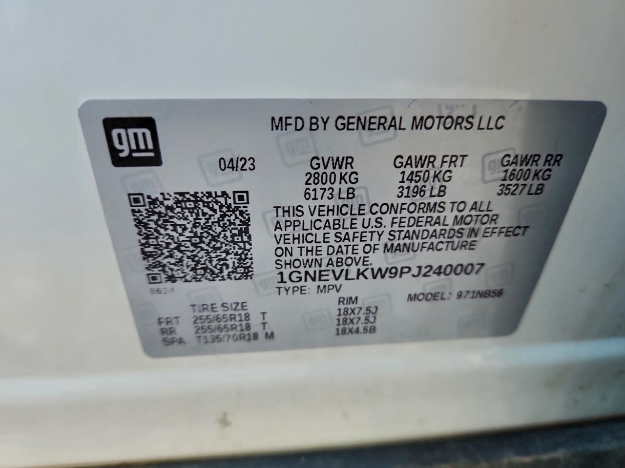 2023 CHEVROLET TRAVERSE LS photo 13