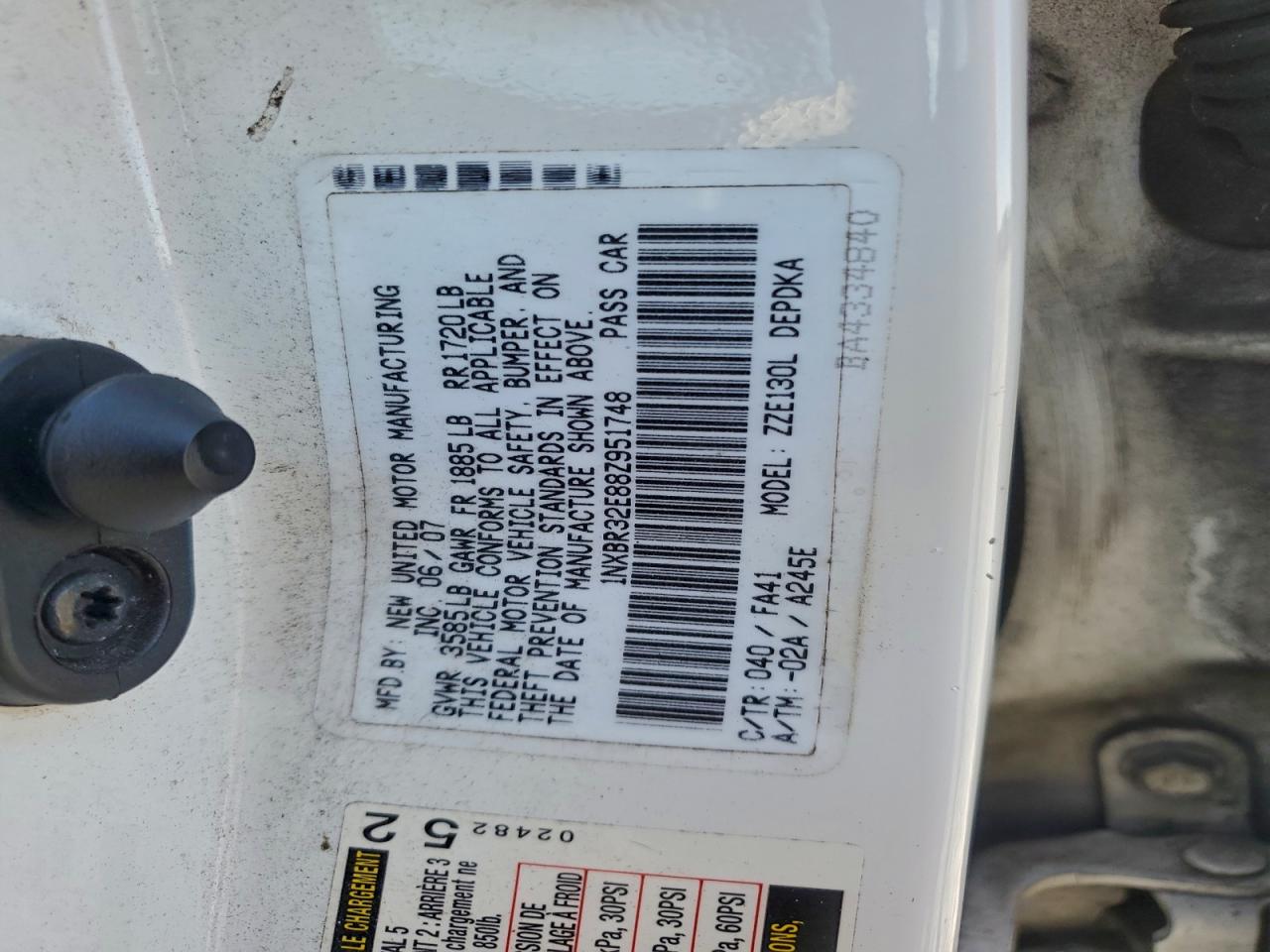 2008 TOYOTA COROLLA CE photo 12