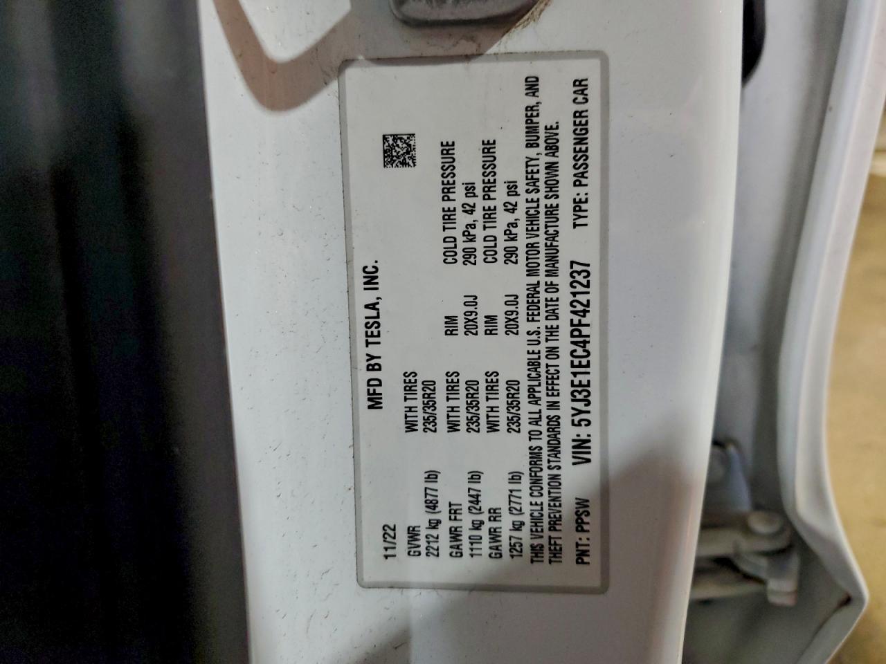 2023 TESLA MODEL 3 photo 12